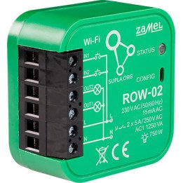 ZAMEL ROW-02 viedais Wi-Fi slēdzis SUPLA 230V maiņstrāva