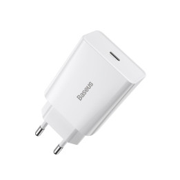 Быстрое зарядное устройство Baseus Speed ​​Mini, USB-C, PD, 3А, 20 Вт (белый)
