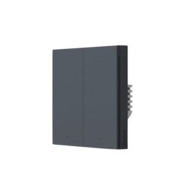 Aqara H1 Smart Wall Switch EU (No Neutral, Double Rocker) 2-Channel Zigbee/Wi-Fi/Z-Wave/Thread Grey