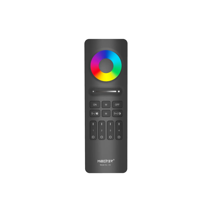 4-Zone RGB+CCT Remote Black C5B