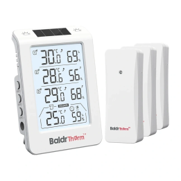 BALDRTHERM B0598 3-Channel Thermohygrometer with Automatic Backlight