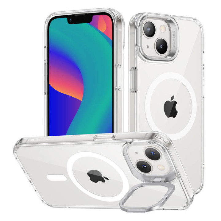 ESR Classic Kickstand dėklas su HaloLock, skirtas iPhone 14 Plus (skaidrus)