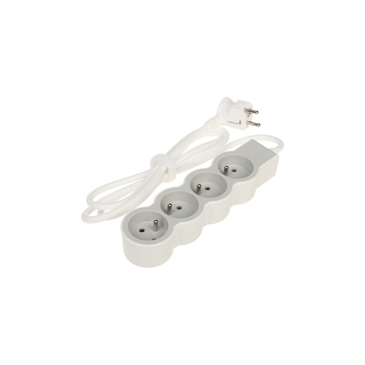 LEGRAND LE-049475 Pagarinātājs 4 kontaktligzdas 1.5m kabelis E tipa ligzda 16A 3500W Balts