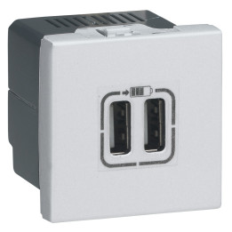 2USB LAADUS 2M A+A 3A 15W WH