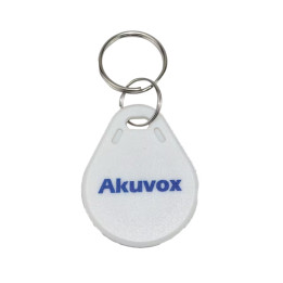 Akuvox F08 Access Key Fob valge 13,56 MHz MIFARE