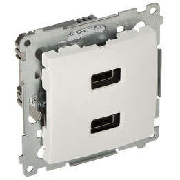 KONTAKT Simon DC2USB.01/11-SIMON54 Premium USB Charging Socket 5V 2.1A White