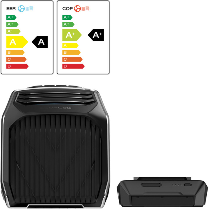 EcoFlow Wave 3 pārnēsājamais gaisa kondicionieris + Wave 2 akumulatoru komplekts (1159 Wh)