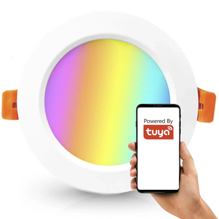 Nutikas ümmargune hämardatav süvistatav lamp RGBCCT 6-tolline ZigBee TUYA