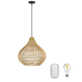 Immax BOHO PELO-COMPLET 40x40cm viedais griestu apgaismojums ar spuldzi un tālvadības pulti 08257-S