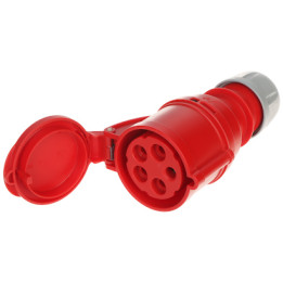 PCE-2256 mobiilne pistikupesa 400V 32A 5P 6H IP44/IP54