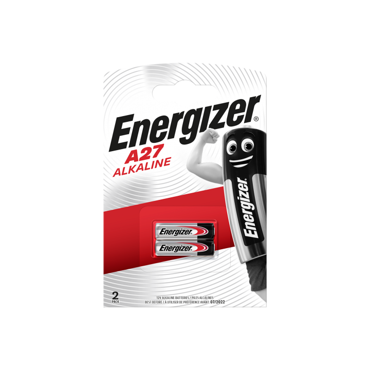 Energizer A27 / 27A / MN27A 12V 22mAh Alkaline baterija, 2 gab.