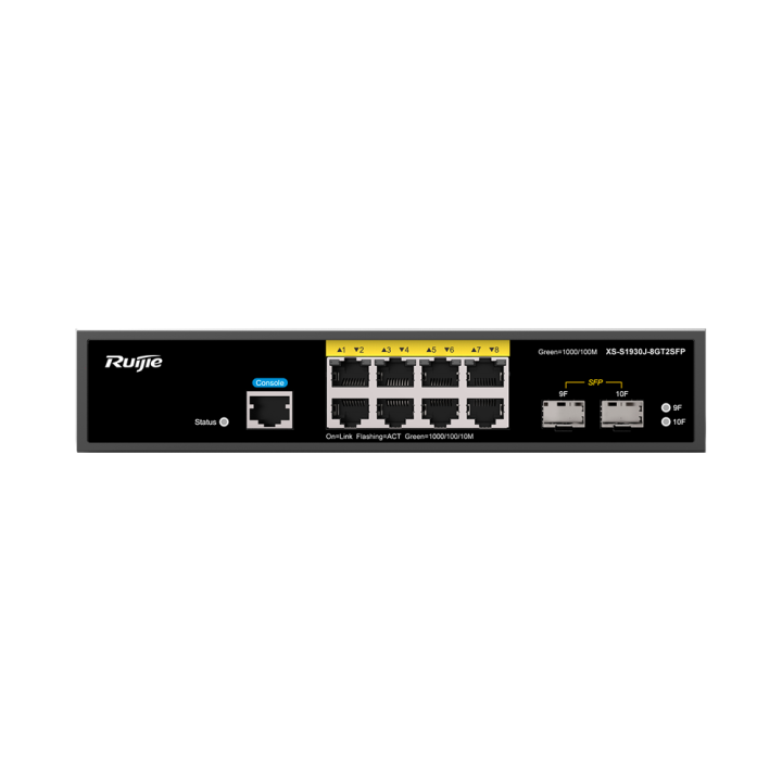 RUIJIE RG-XS-S1930J-8GT2SFP управляемый гигабитный коммутатор с 2 SFP-аплинками