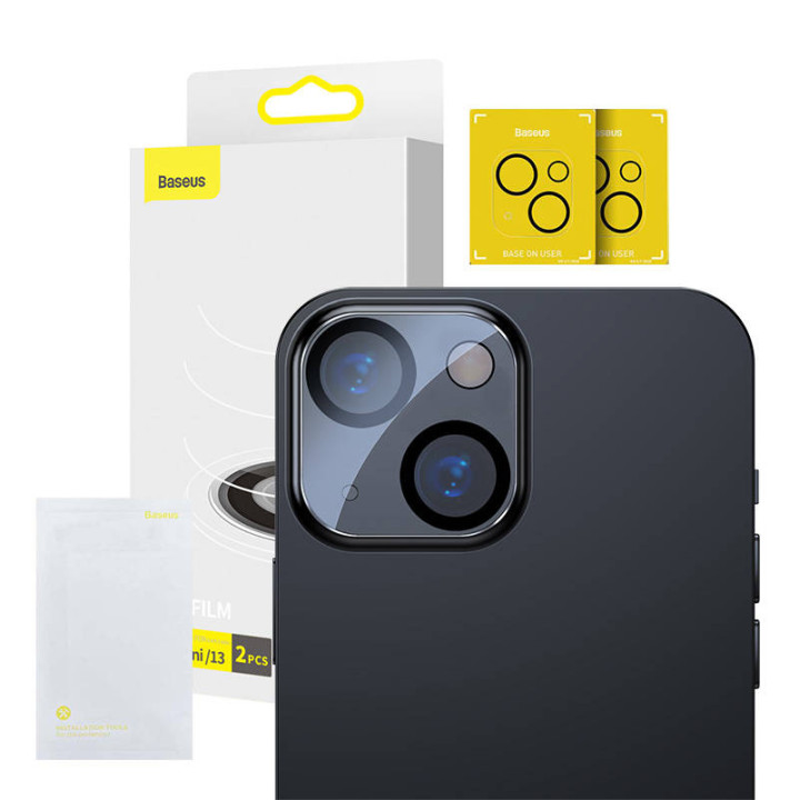 Baseus kameras objektīva plēve iPhone 13/13 Mini (2gab.)