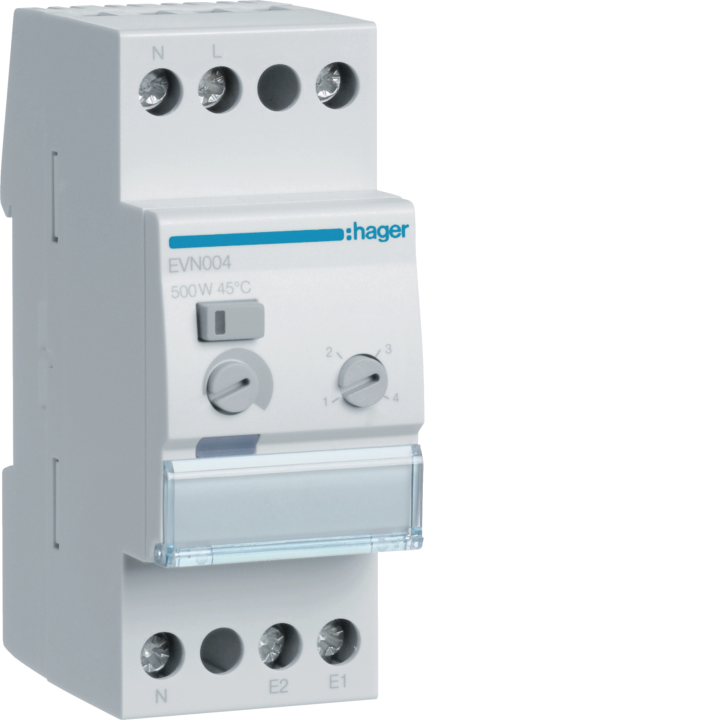 Hager EVN004 LED/CFL Enhanced DIN-kiskohimmennin 500W