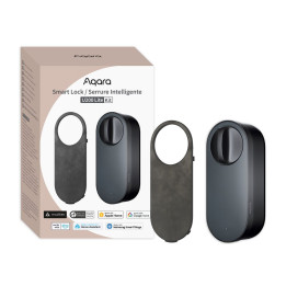 Aqara U200 LITE vieddurvju slēdzene, Matter saderīga, Wi-Fi/Zigbee/Bluetooth, melna