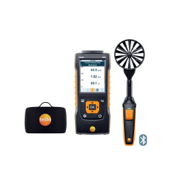 Air velocity and IAQ measurement kit Testo 440 with 100 mm Bluetooth vane probe