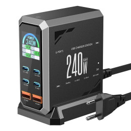 Blitzwolf BW-S31 2xUSB-A, 4xUSB-C, PD, 240W verkkolaturi.
