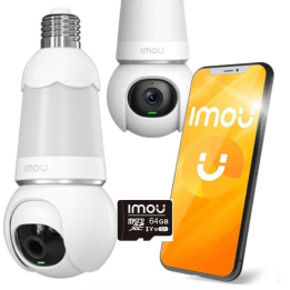 Imou IPC-S6DP-5M0WEB-E27 IP kamera WiFi naktinis 25m garsas 5MP 2880x1620 64GB