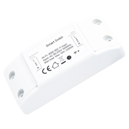 NIVIAN RETAIL NVS-SMARTSWITCH-W viedais kontaktdakšs Wi-Fi 10A 2300W ar taimeri un balss vadību