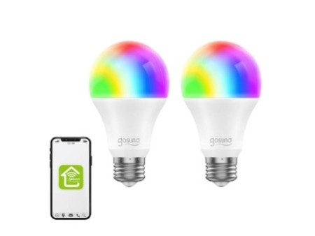 Smart Bulb LED WB4 (2 iepakojumi) Gosund (RGB) E27 Tuya