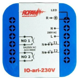 Ropam IO-ARI-230V Langaton seinäohjain 230 V AC, 2-kanavainen