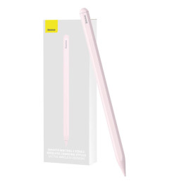 Belaidžio įkrovimo rašiklis telefonui / planšetiniam kompiuteriui Baseus Smooth Writing (rožinė)