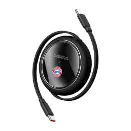 Baseus USB-C uz USB-C 100 W uzlādes kabelis (melns) Bayern Edition