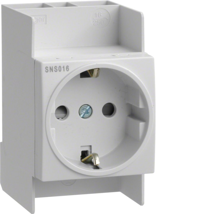 Hager SNS016 Schuko Socket 16A, Quick-Connect