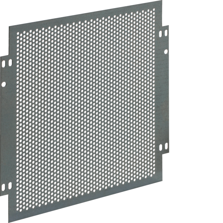 Hager UZ21MP Universal Mounting Plate, 240x247 mm, Perforated
