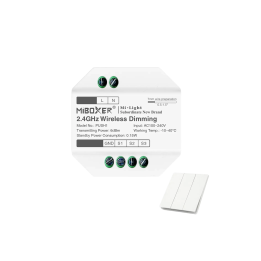 Juhtmeta 2,4 GHz RGB+CCT 100–230 V relee PUSH1
