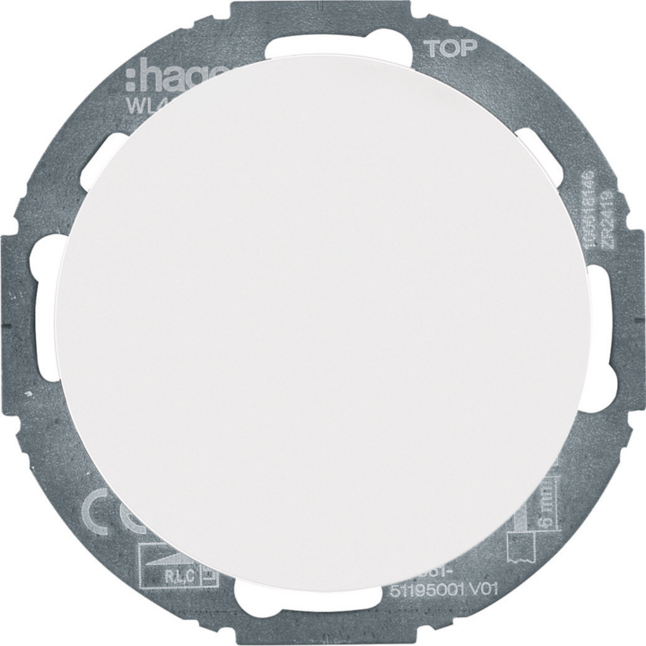 Hager WL4011WG Universal Rotary Dimmer (R,L,C,LED) Valkoinen