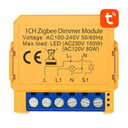 Smart Socket Switch ZigBee Avatto ZDMS16-2 TUYA
