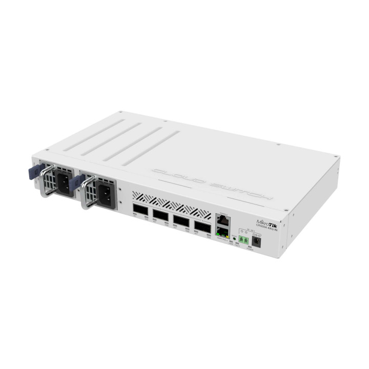 MikroTik CRS504-4XQ-IN Cloud Router Switch, 4x 100G QSFP, 16x 25G Ports, PoE, RouterOS L5