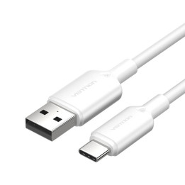 USB 2.0 A į USB-C 3A laidas Vention CTQWF 1M (balta)