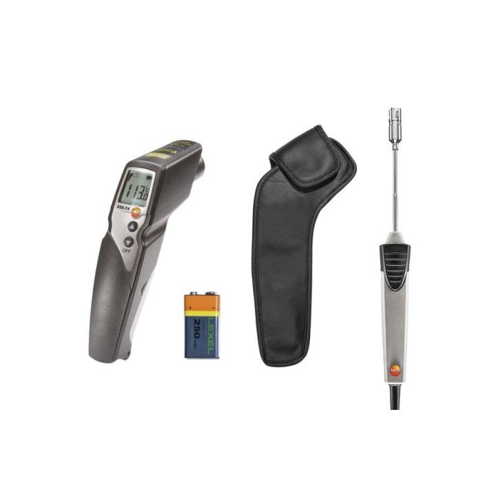 Infraraudonuju spinduliu termometro rinkinys Testo 830-T4 su pavirsiniu zondu
