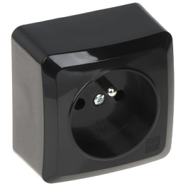 Elektro-Plast BERG/3733-09/EPN Virsmas montāžas vienvietīgā kontaktligzda 16A 250V Schuko Type F Balta
