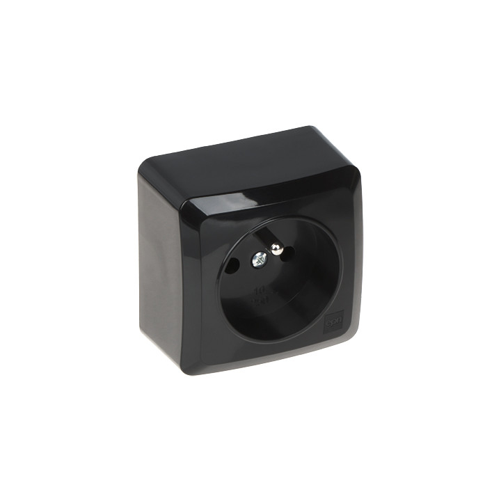Elektro-Plast BERG/3733-09/EPN Virsmas montāžas vienvietīgā kontaktligzda 16A 250V Schuko Type F Balta