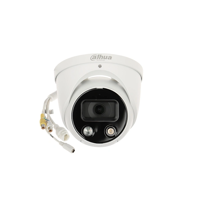 Dahua IPC-HDW3249H-AS-PV-0280B Visos spalvos 2Mpx kupolinė IP kamera 2,8mm LED 30m IP67 PoE 12VDC