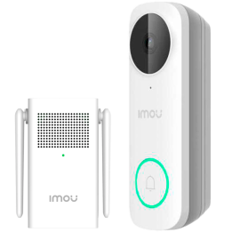 IMOU DB61I-DS21-PACK-IMOU „Wi-Fi“ durų skambučio kamera 5 MP vidinė dvipusė garso IR naktinio matymo „microSD“ iki 256 GB
