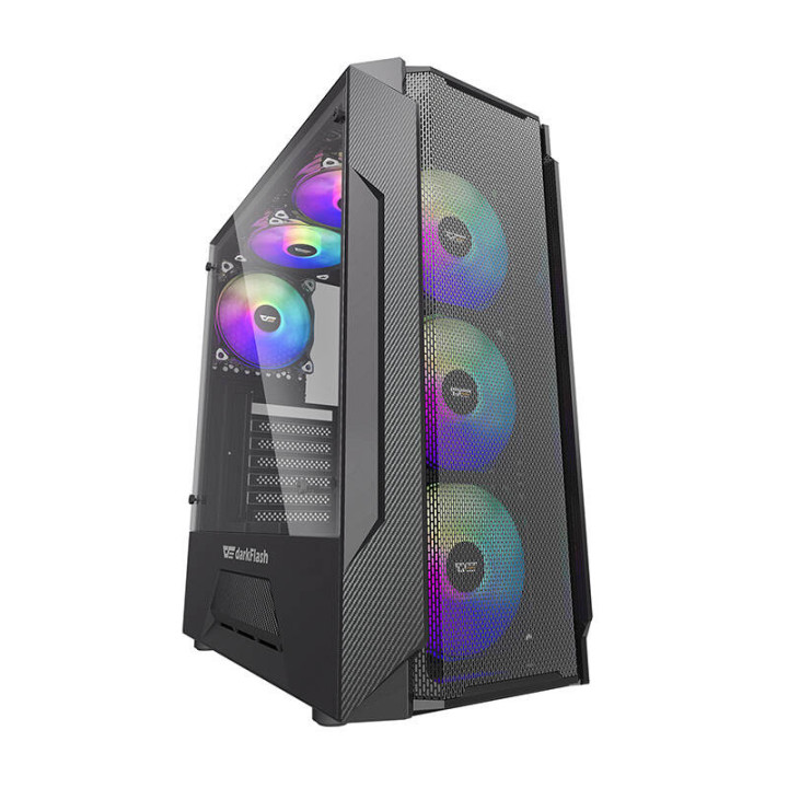 darkFlash LEO Mid Tower Computer Case (Black)