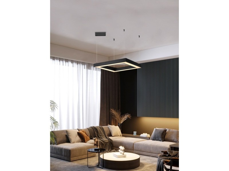 CANTO SLIM Smart piekarams gaismeklis 80x80x7cm 60W melns Zigbee 3.0