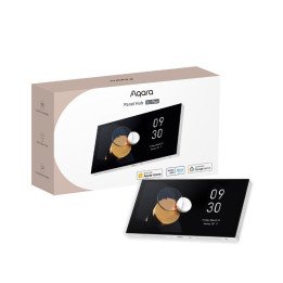 Aqara S1 Plus Panel Hub EU – viedais sienas slēdzis ar Zigbee/Wi-Fi centrmezglu, 2 kanāli, 8A, skārienvadība, Matter saderīgs