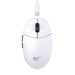 Havit MS1039W bezvadu spēļu pele (balta)