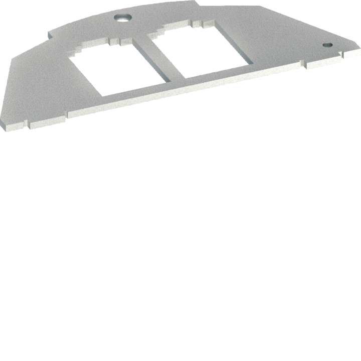 Hager BSM032 atraminė plokštė, typ 03 2-Gang 195x148,5mm