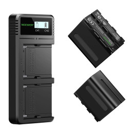 Neewer NW-F970 2-Pack Battery Set with Charger