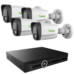 Tiandy KIT-8120-35WS-4 IP-seirekomplekt, 4x 5Mpx kaamerad + 20-kanaliline 4K NVR