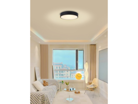 RONDATE SLIM Smart griestu lampa 40 x 7cm 28W melns Zigbee 3.0