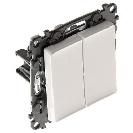 LEGRAND LE-752105 Valena Life 2-клавишный подсвечиваемый умный настенный выключатель 10A