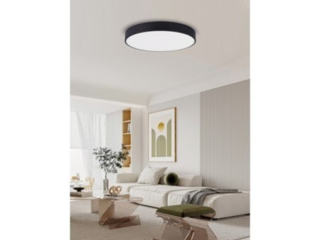 RONDATE SLIM Smart griestu lampa 80 x 7cm 65W melns Zigbee 3.0