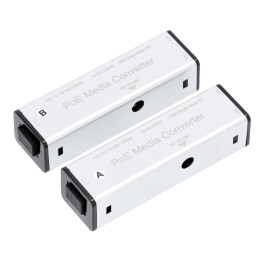 VidiLine VIDI-FZW-MC-1GB Gigabit Fiber to Ethernet Медиаконвертер с PoE, дальность действия до 3 км